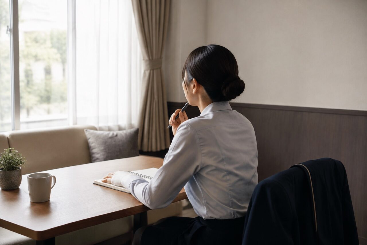 働き方を見直すホテル従業員